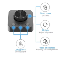 Lampe d'écran LED moderne à intensité variable, protection oculaire, sans reflets, en aluminium, commande tactile, CRI 90 élevé, alimentation USB pour ordinateur