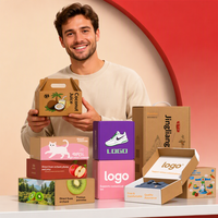 Boîtes en carton kraft personnalisées - Cartons d'expédition ordinaires rectangulaires à cinq couches pour l'emballage de cadeaux et d'artisanat, commande minimum d'une pièce