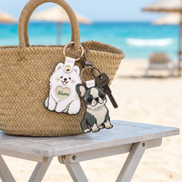 RR Pet Dog Kits de punto de cruz en blanco para nombres de mascotas, colgantes y dijes de punto de cruz para nombres de mascotas, dijes de punto de cruz DIY de autoacabado