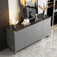 Buffet moderne en bois de haute qualité, meuble de rangement de luxe, console à 4 portes, pour salle à manger, cuisine, hôtel, écologique