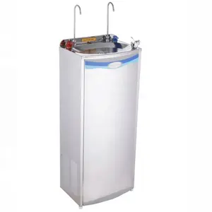 304 autoportante en acier inoxydable chaud et froid fontaine d'eau potable machine