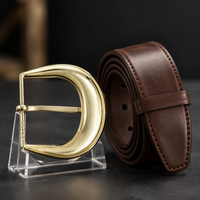 Boucles de ceinture pour hommes d'affaires, logo gravé sur mesure, alliage de zinc, métal résistant à la rouille, anti-rayures, pour ceinture en cuir