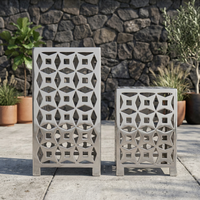 Aluminium-Hocker-Set, 2-teilig
