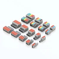 Connecteurs rapides enfichables 4 en 4 sorties LT-2604D-4 Écrou de levier électrique Connecteurs compacts pour fils enfichables