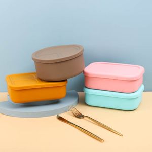 Reusable Portable Leak-Proof Customized Silicone Bento School Lunch Box for Children or Adults Snack Accessories Microwave - Product Image 2