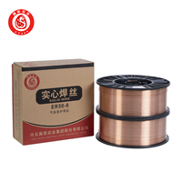 Fil de soudage solide protégé par un gaz, revêtu de cuivre, AWS A5.18 ER70S-6, 0,030 po (0,8 mm), bobine de 1 kg