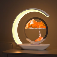 Nouvelle lampe de bureau LED sans fil à chargement rapide, contrôle tactile, éclairage RGB, design moderne - Veilleuse de chevet alimentée par batterie, cadeau