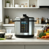 Cuisinière à pression électrique à cuisson rapide en acier inoxydable, multi-menus, pour une utilisation familiale