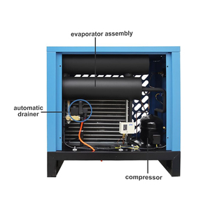 MUQI 2.5m 20HP <span class=keywords><strong>industriale</strong></span> refrigerato compressore d'aria essiccatore R22/R134A ecologico in acciaio inossidabile alluminio - Product Image 2