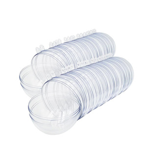Esfera Acrílica Transparente con Abertura Superior, Esferas Huecas Grandes para Decoración, Bola de Plástico Transparente, Bola de Navidad, Bola para Empacar Dulces - Product Image 1