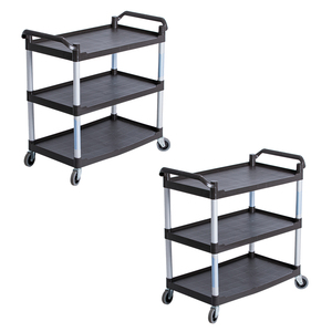 Groothandel Plastic Multifunctionele Trolley Commerciële Catering Keuken Eetwagen - Product Image 5