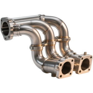 OEM <span class=keywords><strong>CNC</strong></span> gia công Độ chính xác cao không gỉ ống xả đa tạp tiêu đề thép không gỉ ô tô ống xả đa tạp - Product Image 5