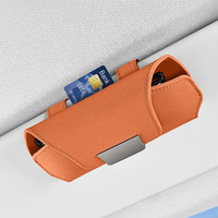 Étui de rangement pour lunettes de soleil en daim importé durable avec fermeture magnétique, boîte à clip pour lunettes adaptée aux modèles Ford, Toyota, Honda, VW