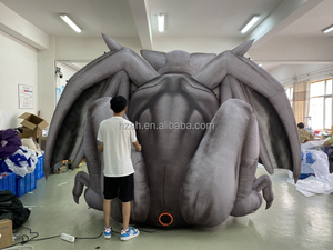 Nuevo diseño de luz LED de Halloween inflable vampiro murciélago Desmodus piedra tallada monstruo globo para publicidad - Product Image 5