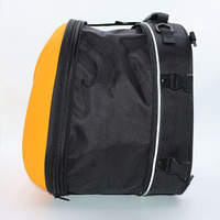 Sac de selle de moto en EVA thermoformé rigide, sac à dos arrière de moto imperméable avec bandoulière détachable pour les trajets quotidiens et les voyages