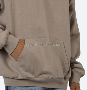 Sweat à capuche baggy noir Hip Hop Logo personnalisé Sweat à capuche unisexe Essentials Imprimé personnalisé Sweat à capuche en éponge française surdimensionné de haute qualité - Product Image 4