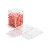 Haute Qualité En Plastique Transparent Balle De Golf Jouets Oeuvre Titulaire Affichage Boîte De Rangement Avec Trou De Suspension Oreille