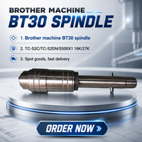 Spindle BT30 TC-S2C 16KRPM, CNC Brother SPINDLE TC-S2DN 27K SPINDLE ASSY S500X1, Tersedia, Suku Cadang Mesin CNC Poros Penjepit