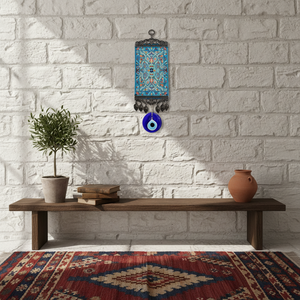 Decoración de Pared de 10 cm con Patrón de Alfombra Turca Tejida y Ojo Turco - Product Image 3