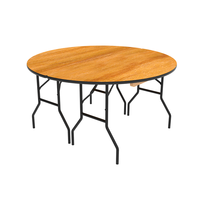 Usine de fabrication de table pliable en demi-cercle pieds en métal table pliante en demi-cercle de restaurant portable utilisations multi-scénarios