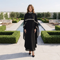 Faible MOQ Nouvelle collection Printemps 2026 Ensemble châle à strass et robe longue à franges pour soirée