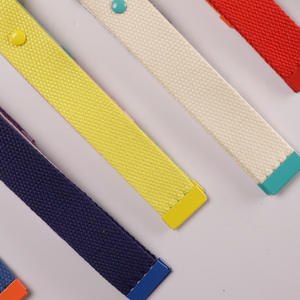 Custom Backpack Baggage Brand Logo Multi-Colorstag Wrist Lanyard Keyring Woven Fabric Canvas Diy Keychain Strap For Bag - Product Image 3