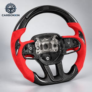 Volant personnalisé en fibre de carbone pour Dodge Charger Challenger Durango Demon SRT Journey RT Viper TRX SXT Hellcat {sans airbag} - Product Image 2