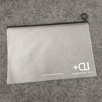 Sac de plage étanche personnalisé en PVC transparent/mat pour emballage de maillots de bain, fermeture éclair noire avec anneau circulaire