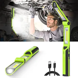 180 Degree Rotate Magnetic Base and Hook Mechanic Light Rechargeable LED Work Light