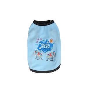 Chaleco para mascotas con estampado de verano, diseño lindo en rosa, azul, verde y amarillo para gatos y perros - Product Image 5