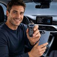 Kaifute Mini Traceur GPS pour Voiture, Positionnement AGPS, Écran IPS, Alliage d'Aluminium, Double Système, Dispositif Anti-perte Compatible Android & iOS GPS