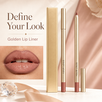 Crayon à lèvres repulpant naturel, marque privée, doré, longue tenue, pour maquillage de fête, idéal pour un usage quotidien et événementiel
