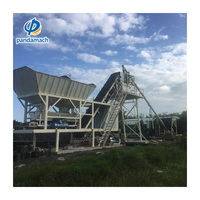 Centrale à béton mobile YHZS60 de 60 m³/h avec PLC et contrôle entièrement automatique pour la construction de barrages et les travaux d'infrastructure moyenne