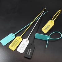 Scellés en plastique PP jetables inviolables avec boucles antivol pour étiquettes logistiques et attaches de câbles