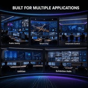 Processeur de mur vidéo modulaire 16x20, montage en rack, entrées/sorties HDMI et DVI, contrôleur de matrice de fusion, contrôleur de mur vidéo 4K, métal - Product Image 5