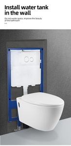 High Quality Sanitary Ware Concealed Tank Rimless Flushing Wall Hung <strong>Toilets</strong> - Product Image 4