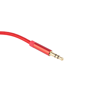 Màu Đỏ Nylon Bện 3.5Mm Nam Jack Đồng Trục Âm Thanh Cáp AUX Mở Rộng Cho Điện Thoại Loa Xe Tai Nghe Microphone - Product Image 6