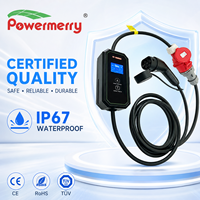 Chargeur EV portable 11 kW 16 A Type 2, utilisation domestique, design étanche IP67, nouveau, sûr