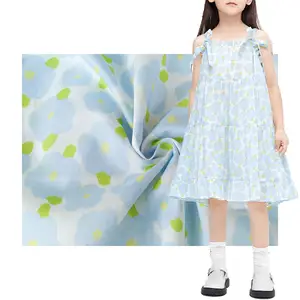 MIZUDA OUTLETS Woven Digital Printed Poplin Fabric 100 Cotton Floral Custom Pattern Free Sample