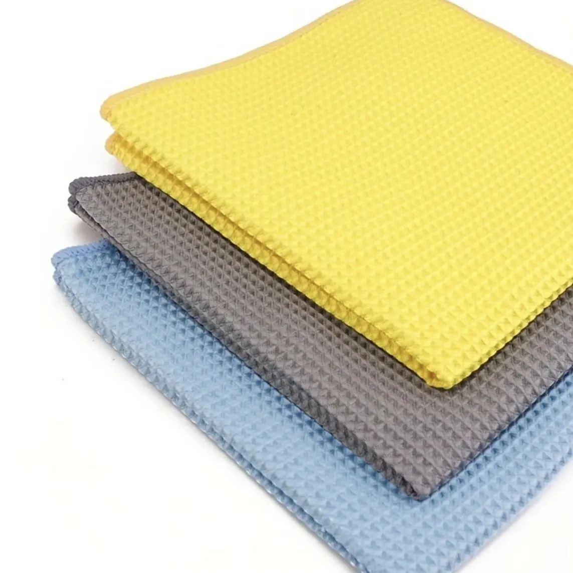 Zachte Huid-Vriendelijke Polyester Polyamide Snel Droog Microfiber Garen Filament Wafel Stof Roll Voor Het Reinigen Van Handdoek