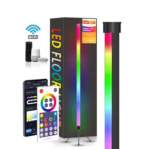 Musik synchron isation Tuya Smart Life Wireless App-gesteuert Moderne Atmosphäre Licht Stativ Ecke Stehende RGB LED Stehle uchte