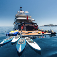 Quallen schutz PVC Aufblasbarer schwimmender Ocean Sea Swimmingpool mit Netz für Yacht boote