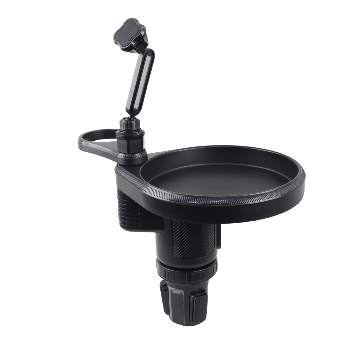 3 in 1 Cup Holder Phone Mount for Car - Upgraded Stable 360 Rotation Bottle Friendly Holder Food Tra