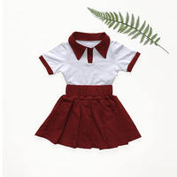 Robes Décontractées en Gros pour Filles de 2 à 12 Ans, Ensemble Jupe Plissée Courte d'Été en Coton et Soie, Style Occidental, Vêtements pour Enfants