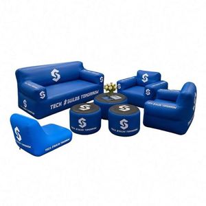 Customized <b>Inflatable</b> Branding Seat Air Couch for Outdoor Advertising Promotion Exhibition Trade Show Booth Seating with Bag - Product Image 4