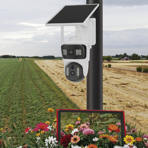 V380 Pro CCTV 4G Máy Ảnh Năng Lượng Mặt Trời Bảng Điều Khiển CMOS Zoom Quang Học Tầm Nhìn Ban Đêm 24/7 Aov Ghi Âm Hỗ Trợ Thẻ Nhớ Cho Bên Ngoài An Ninh - Product Image 1