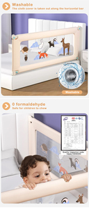 Barandilla de Cama Ajustable y Convertible para Bebés, Barrera de Seguridad Anticaídas para Niños - Product Image 3