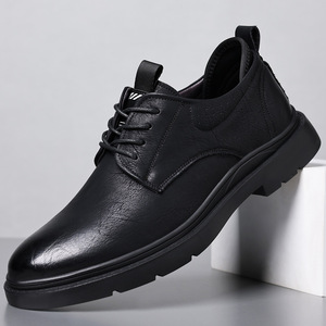 Chaussures de conduite en cuir de vache pour hommes automne 2025 - Semelle souple, lacets, polyvalentes, décontractées et formelles, baskets en cuir - Product Image 4