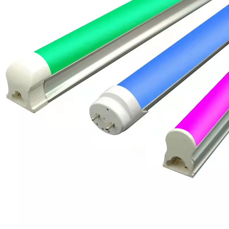 Red Blue Green T5 Led Tube Colorful RGB T5 Integrated Led Tube Light Warm White