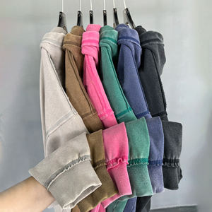 <span class=keywords><strong>MC</strong></span> BUILD Produttore di <span class=keywords><strong>Abbigliamento</strong></span> Streetwear Felpa con Zip Personalizzata in Cotone 100% French Terry Pesante 430 Gsm per Uomo - Product Image 3